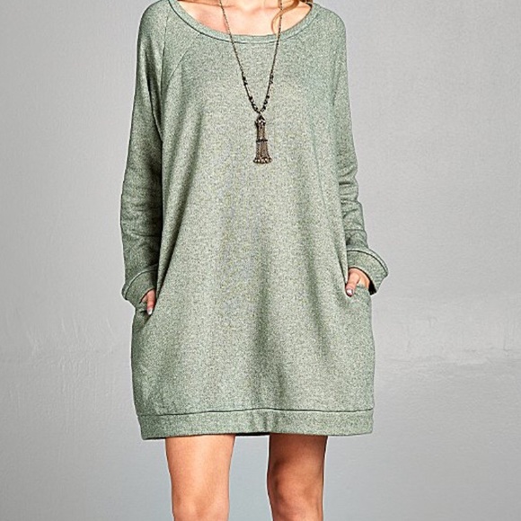 Sage pocket tunic dress - Picture 2 of 3